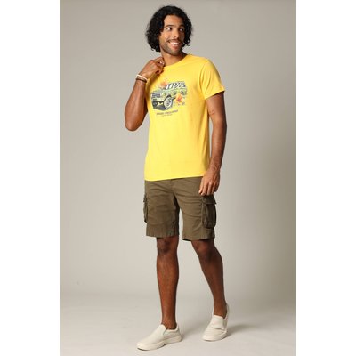 T-shirt classique en jersey de coton avec imprimé jungle safari ZANZITO DEELUXE
