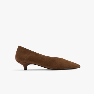 Escarpin cuir velours MYLÈNE MAISON TOUFET