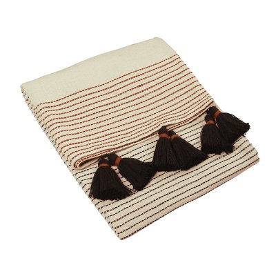 Banda Tassle Embridered Cotton Throw FURN.