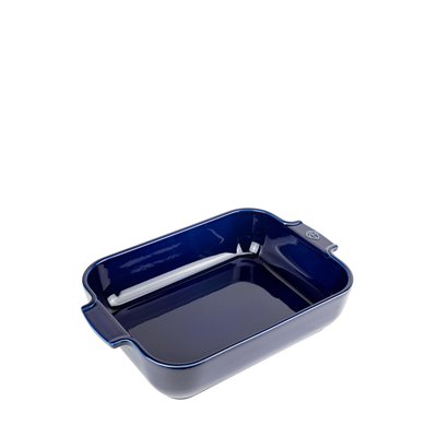 Plat four céramique rectangle bleu profond 32 cm - 12,5' Appolia PEUGEOT