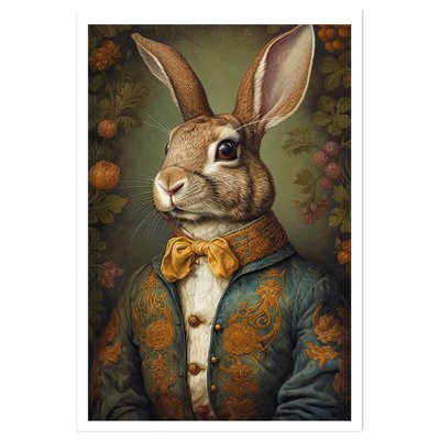 Affiche enfant mister lapin HEXOA