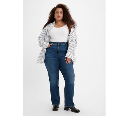 Jeans Levi's Femme Taille 42 Bleu Straight - Occasion Très Bon état
