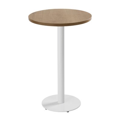 Table haute ronde Ø60 cm en aggloméré avec revêtement mélaminé, RIVOLI OVIALA