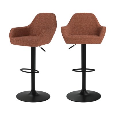Lot de 2 chaises de bar 63/83 cm - ADAM RENDEZ-VOUS DÉCO