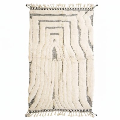 Tapis berbère marocain pure laine 144 x 255 cm AFK LIVING