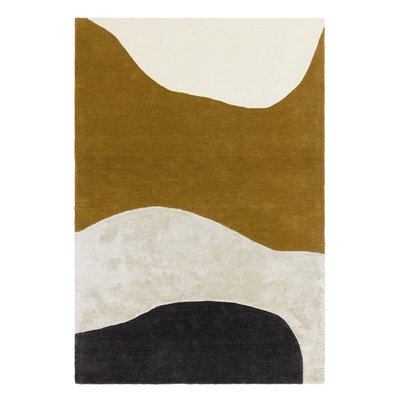 Abstract Curving Pattern Rug in 100% Wool SO'HOME