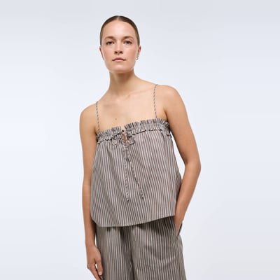 Top sans manches rayé en coton BIO GOTS MONOPRIX