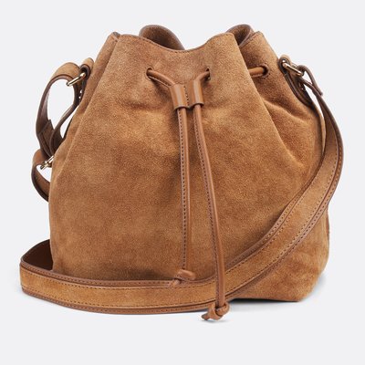 Сумка-ведро из гладкой и натуральной кожи LA REDOUTE COLLECTIONS