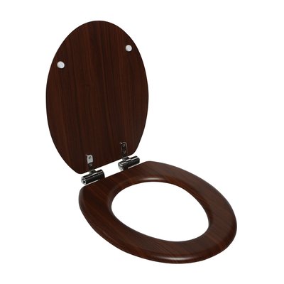 Abattant WC noix de coco en mdf, FAMILY SENSEA
