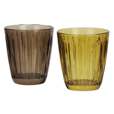 Verre à eau coloré  set de 2 MADAM STOLTZ