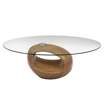 Table basse   en chêne-ROCHER AMADEUS