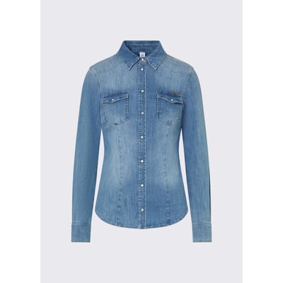 Chemise en toile denim avec broderie LIU JO