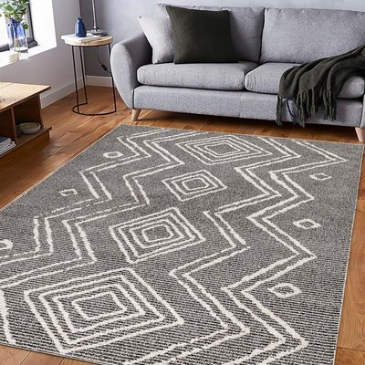 Tapis berbère tissé motifs ethno-chic NAXTAZ 3 UN AMOUR DE TAPIS
