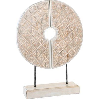 Sculpture cercle décorative en bois  style balinais RECOLLECTION