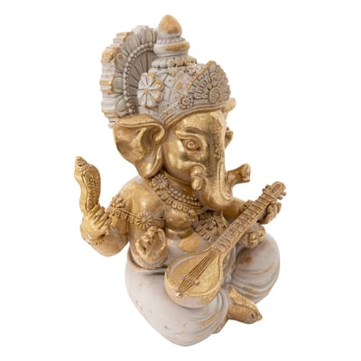 Statue Ganesh déco Shanti H.13cm résine assorti ATMOSPHERA