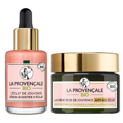 Routine Visage Rose Peau Eclatante LA PROVENÇALE BIO