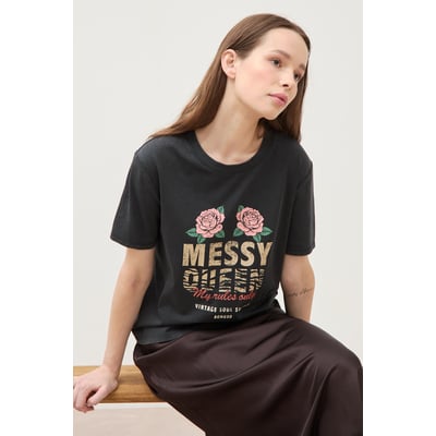 T-shirt droit col rond manches courtes BONOBO
