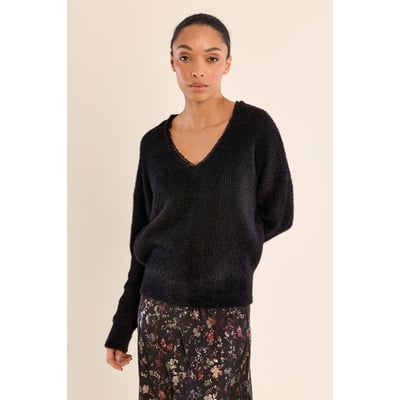 Pull col V avec détail dentelle MOLLY BRACKEN