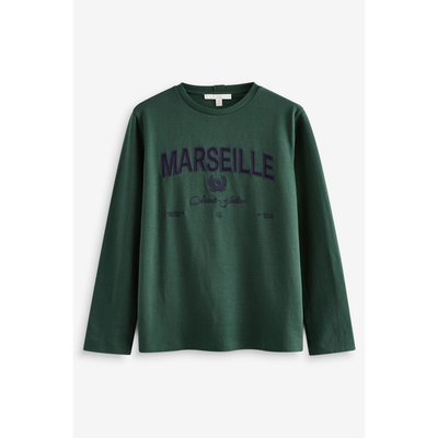 T-shirt épais à manches longues avec motif NEXT
