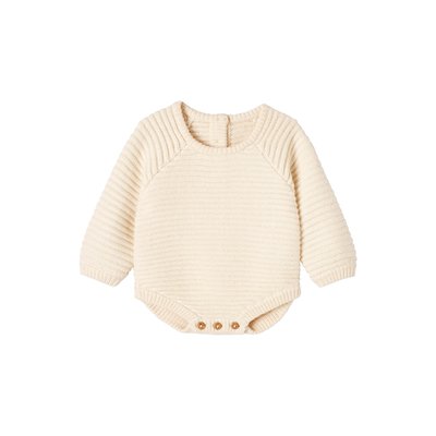 Barboteuse en tricot manches longues VERTBAUDET