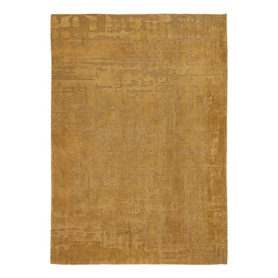 Tapis jaune tissé plat moderne BAOBAB - Louis de Poortere NOVATREND