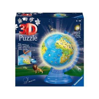 Puzzle 3D Globe illuminé 180 p RAVENSBURGER