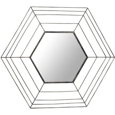 Miroir mural en métal hexagonal, Romeo ARTE ESPINA