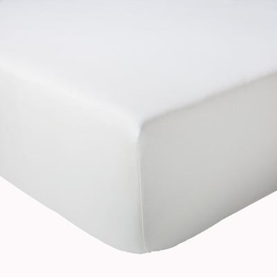 Drap-housse uni en satin de coton TRADILINGE