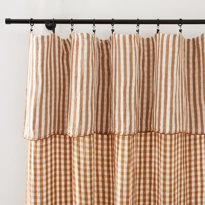 Panneau double gaze coton/lin, Cottage LA REDOUTE INTERIEURS