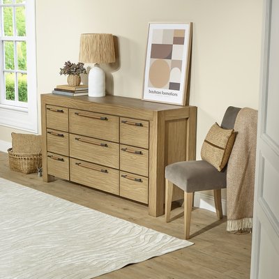 Commode contemporaine en bois massif, 9 tiroirs MEGÈVE ROBIN DES BOIS