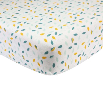 Drap housse lit bébé modèle feuille TROIS KILOS SEPT
