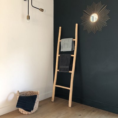 Echelle porte-serviette en teck massif 150 cm  CLARA BERAH GETAH