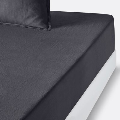 Drap housse lin lavé, bonnet 35 cm, Linot LA REDOUTE INTERIEURS