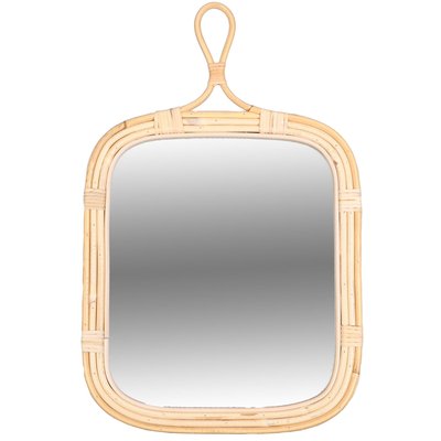 Miroir mural en rotin 34x52cm WADIGA
