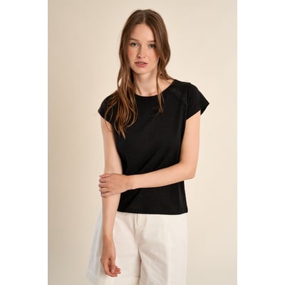 T-shirt en coton, ajouré MOLLY BRACKEN