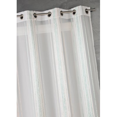 Voilage en jacquard à fines rayures verticales HOME MAISON
