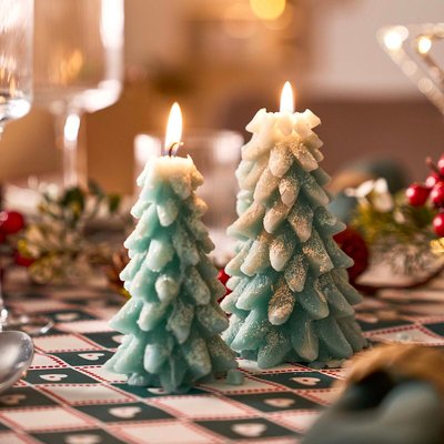 Bougie sapin en cire H16,5 cm, Caspar LA REDOUTE INTERIEURS