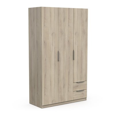 Armoire 3 portes et 2 tiroirs Ghost - L119,4 cm CALICOSY