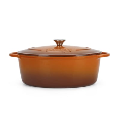 Cocotte ovale 6,5L en fonte émaillé, MONTAGNE MENASTYL