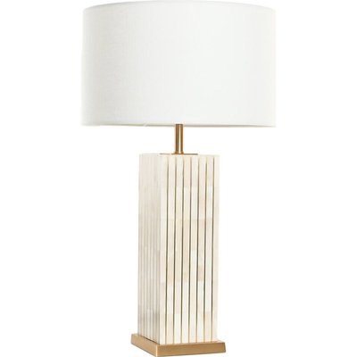 Lampe de table élégante en laiton et os  doré design chic RECOLLECTION