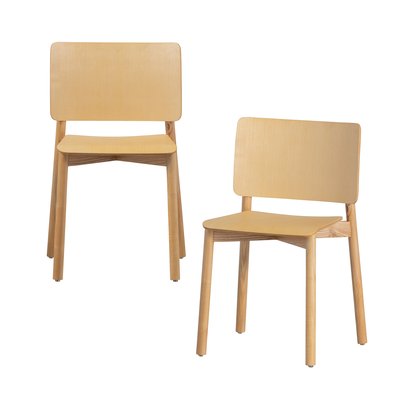 Chaises de table frêne KAREL WOOOD