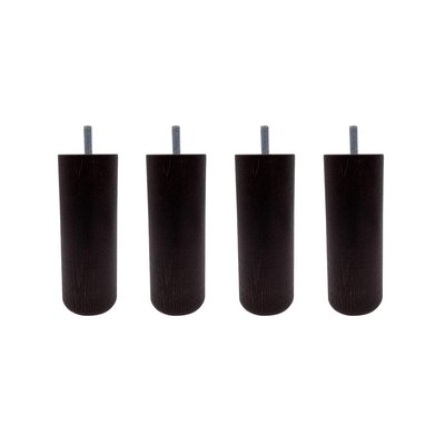 Pied cylindrique bois (lot de 4) SOMEO