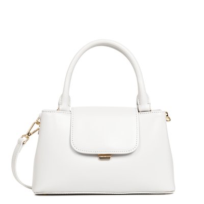 Sac cabas cuir à rabat et fermoir, S SUAVE EVENLY LANCASTER