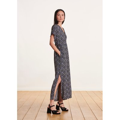 Robe longue cintrée à imprimé LA FEE MARABOUTEE