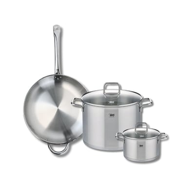 Batterie 1 poêle 32cm + 2 faitouts 16/26cm PROFI CITRIN ELO