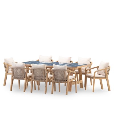 Salon de jardin, 8 chaises, BISBAL & SIENA DEFORA HOME