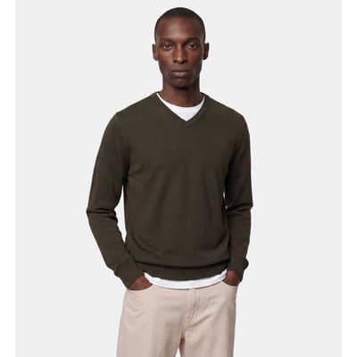 Pull droit terive col v laine mérinos responsable GALERIES LAFAYETTE