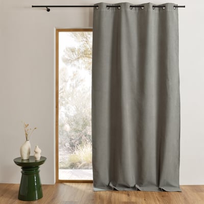 Rideau 100% occultant thermique phonique chiné MIDNIGHT - QABANE HOME MAISON