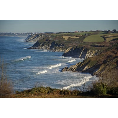 Tableau paysage ocean corniche d'hendaye HEXOA