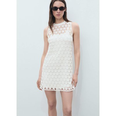 Robe crochet évasée MANGO